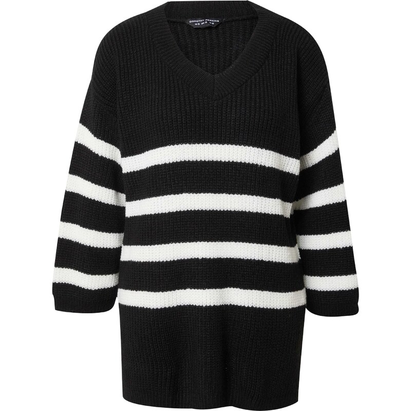 Dorothy Perkins Svetr černá / bílá