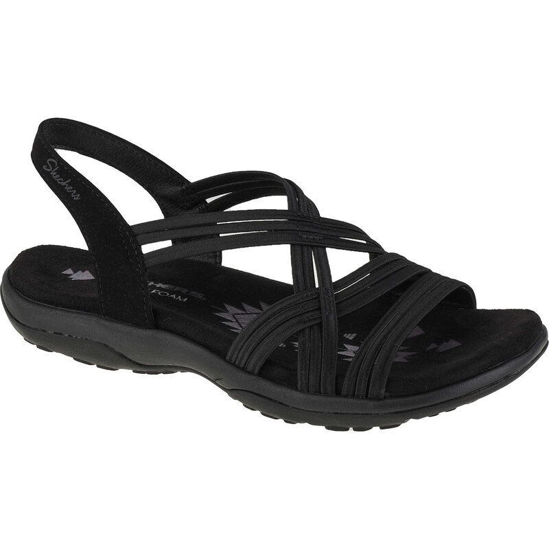 Černé dámské sandály Skechers Reggae Slim Simply Stretch Sandals