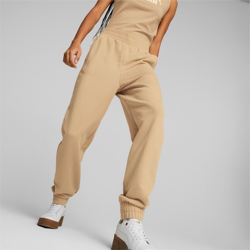 Puma ESS+ Embroidery High-Waist Pants TR cl beige 82592010