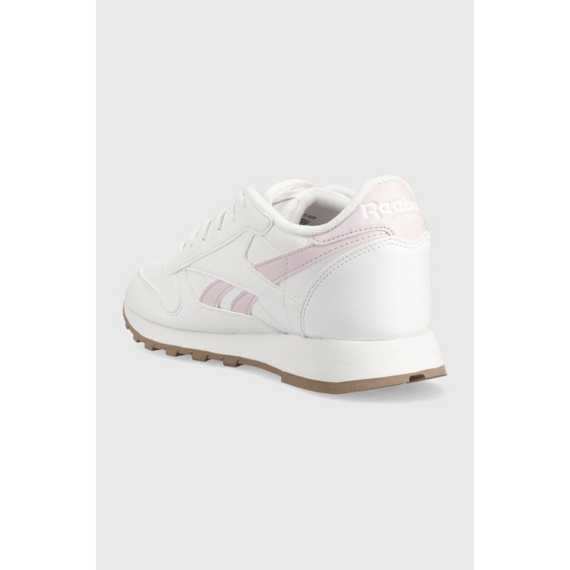 Sneakers boty Reebok Classic Classic Vegan bílá barva, HQ1496-FTW/PNK/T