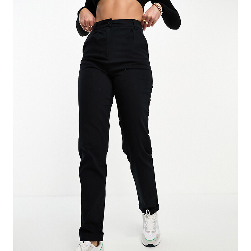 ASOS Tall ASOS DESIGN Tall chino trouser in black 100055132