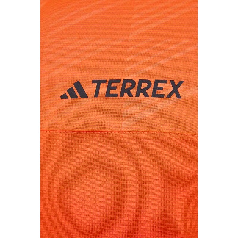 Sportovní mikina adidas TERREX Multi oranžová barva, s potiskem