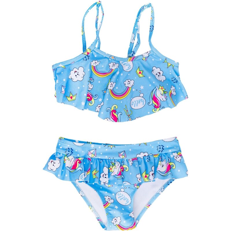 Yoclub Kids's Girls' Two-Piece Swimming Costume LKD-0030G-A100