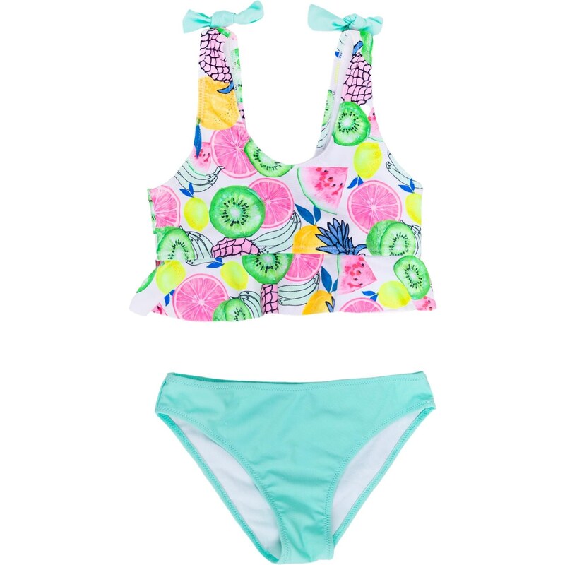 Yoclub Kids's Girls Two-Piece Swimming Costume LKD-0033G-A100