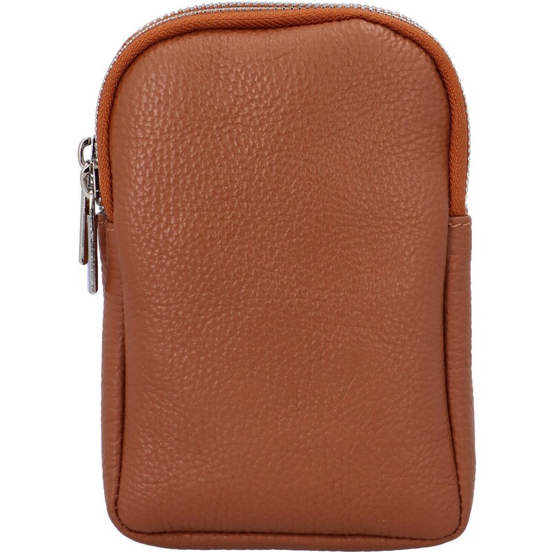 Delami Vera Pelle Dámské kožené crossbody pouzdro koňakové - Delami 82615347