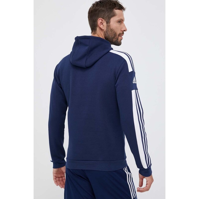 Tepláková mikina adidas Performance Squadra 21 tmavomodrá barva, s kapucí, s aplikací, GT6636