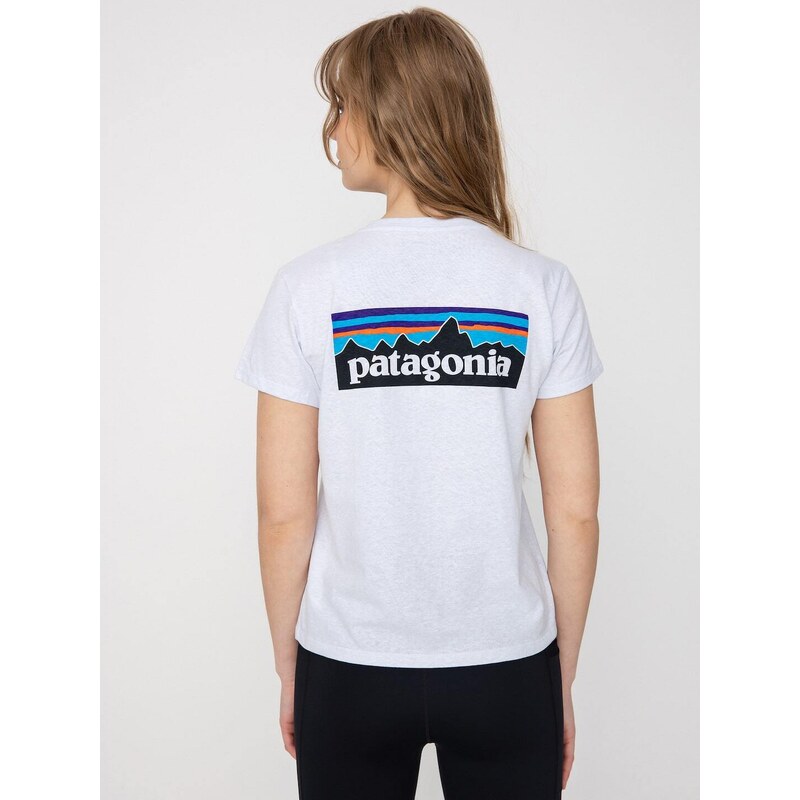 Patagonia P 6 Logo Responsibili (white)bílá