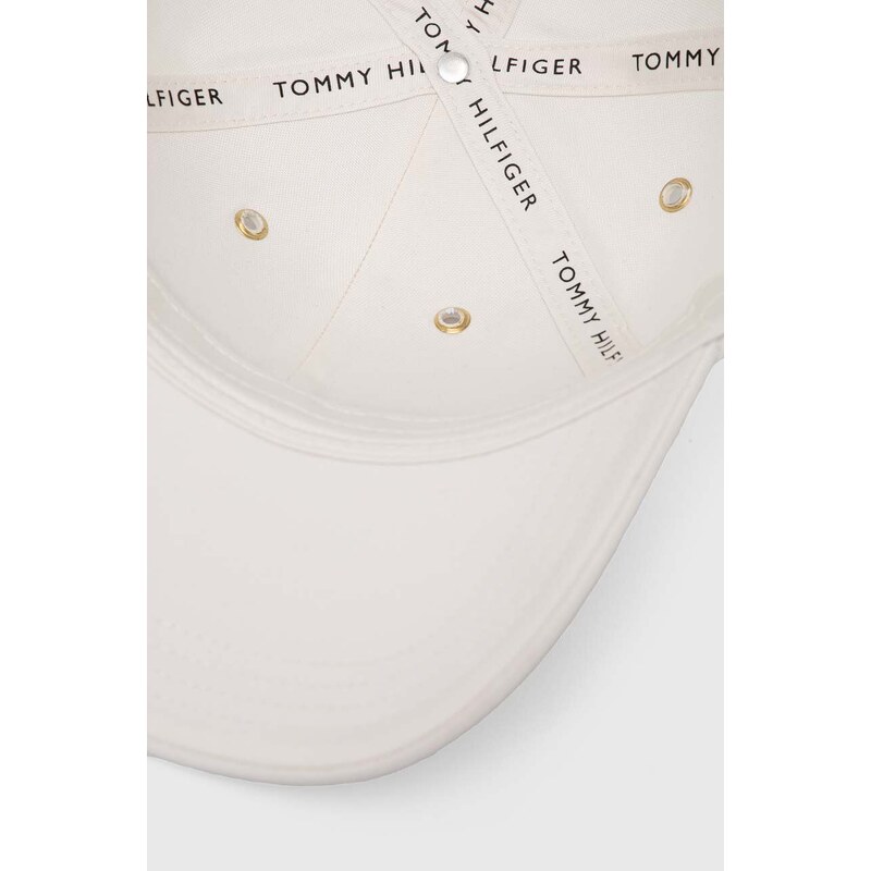Kšiltovka Tommy Hilfiger bílá barva, s aplikací