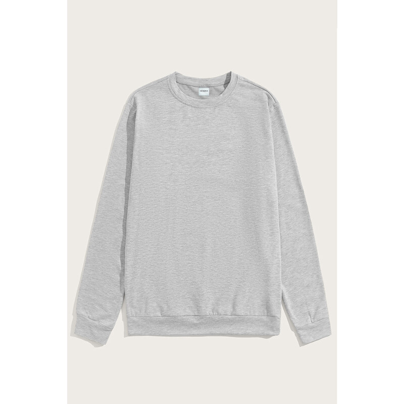 Hendrix Mikina, Barva Šedá, s Potiskem Minimal Sweatshirt