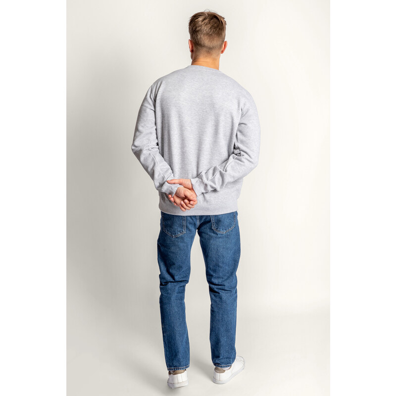 Hendrix Mikina, Barva Šedá, s Potiskem Minimal Sweatshirt