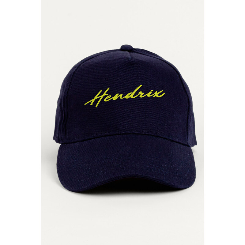 Kšiltovka Jockey, Barva Modrá, s Potiskem Hendrix Neon