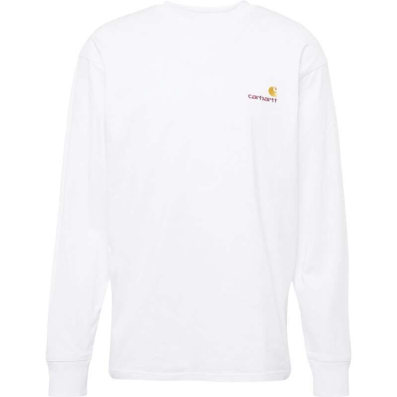 Carhartt WIP Tričko kari / vínově červená / bílá