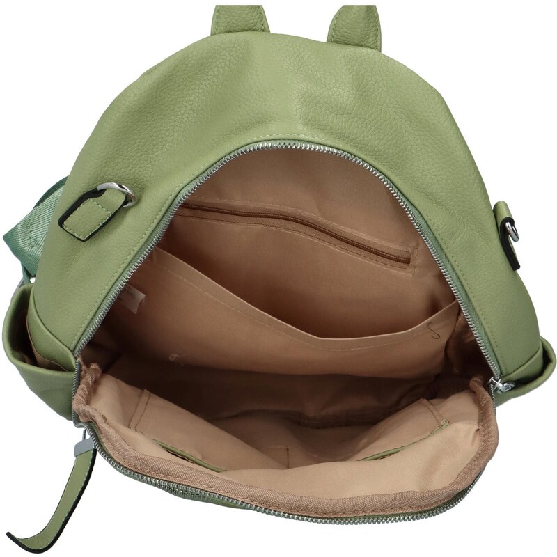 Turbo bags Trendy dámský koženkový batůžek Zora, zelená