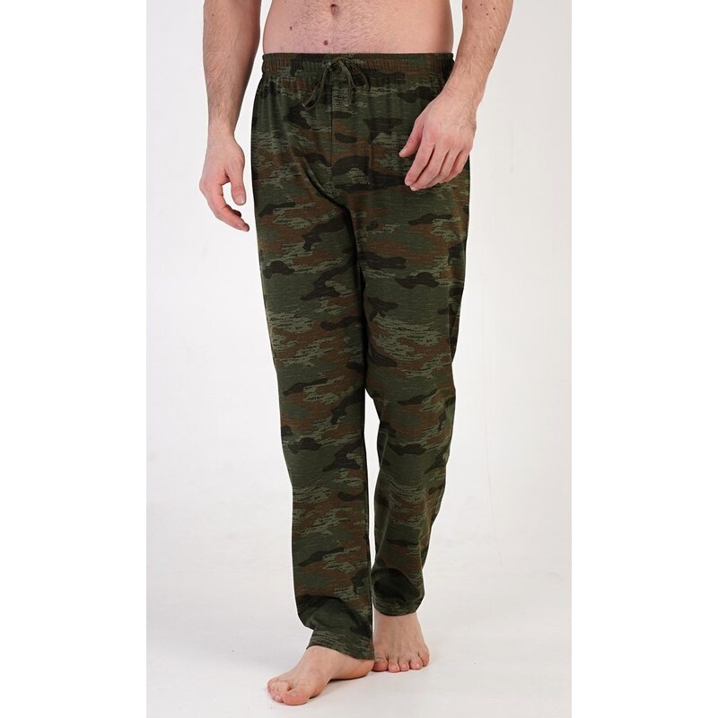 Gazzaz Pánské pyžamové kalhoty Army - khaki
