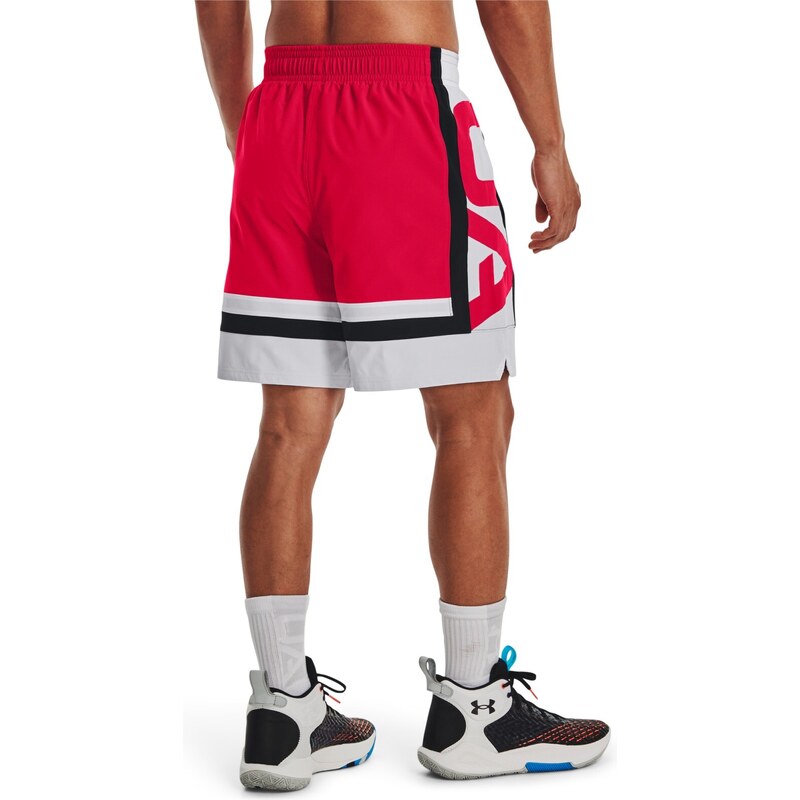 Under Armour UA Baseline Woven Short II-RED Red / White / Red