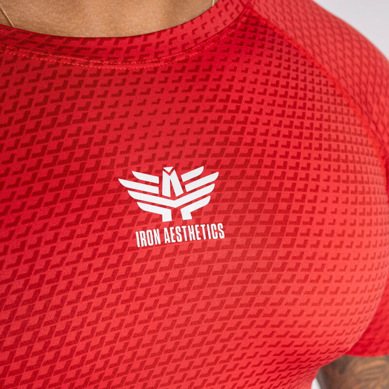 Funkční tričko Iron Aesthetics Evolution, červené