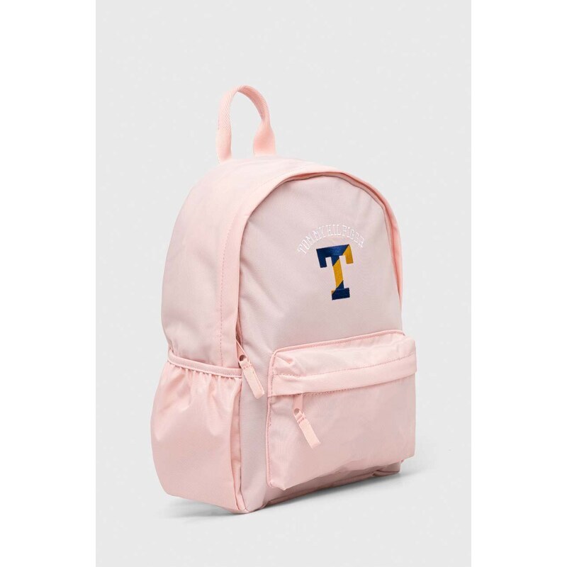 Dětský batoh Tommy Hilfiger růžová barva, malý, s aplikací