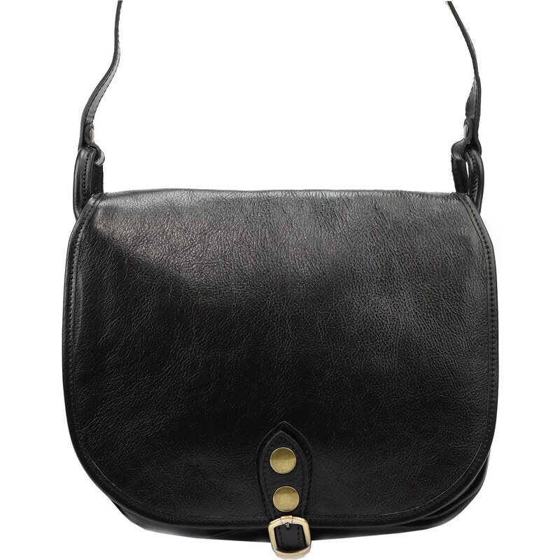 Kožená crossbody kabelka Florence 8863 černá 82667647