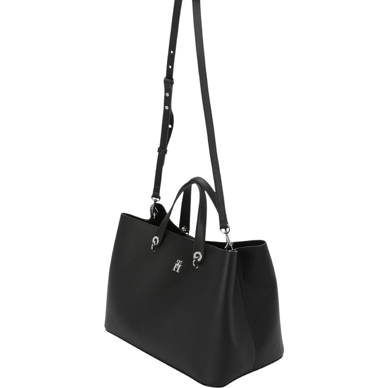TOMMY HILFIGER Nákupní taška černá / stříbrná 83419275