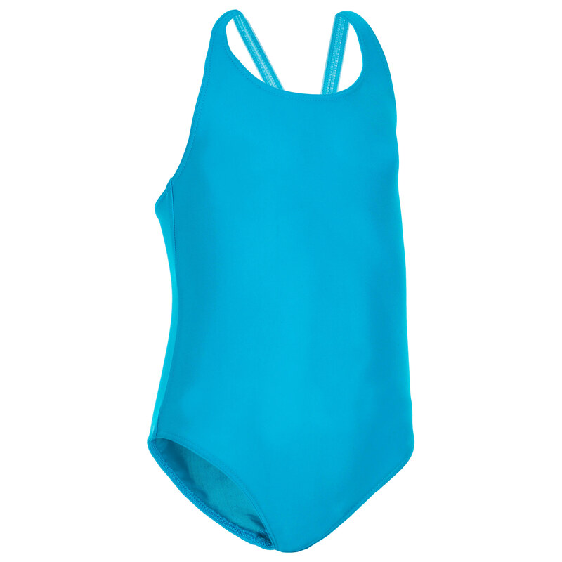DECATHLON Dívčí jednodílné plavky modré