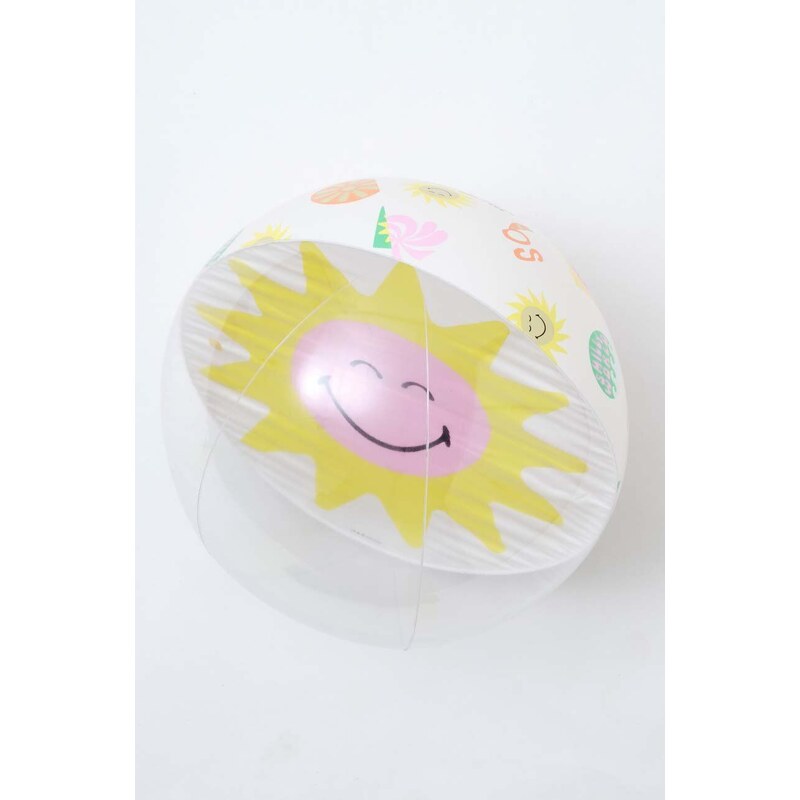 Plavecký kruh a plážový míč SunnyLife x SmileyWorld 2-pack