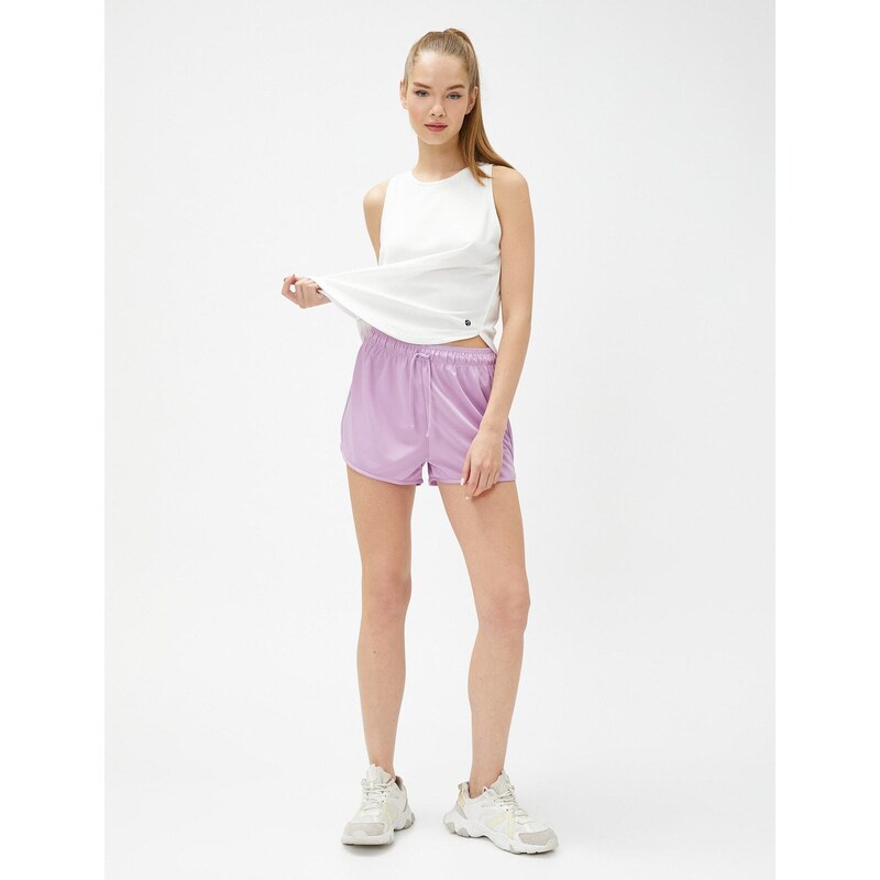 Koton Mini Sports Shorts with Tie Waist