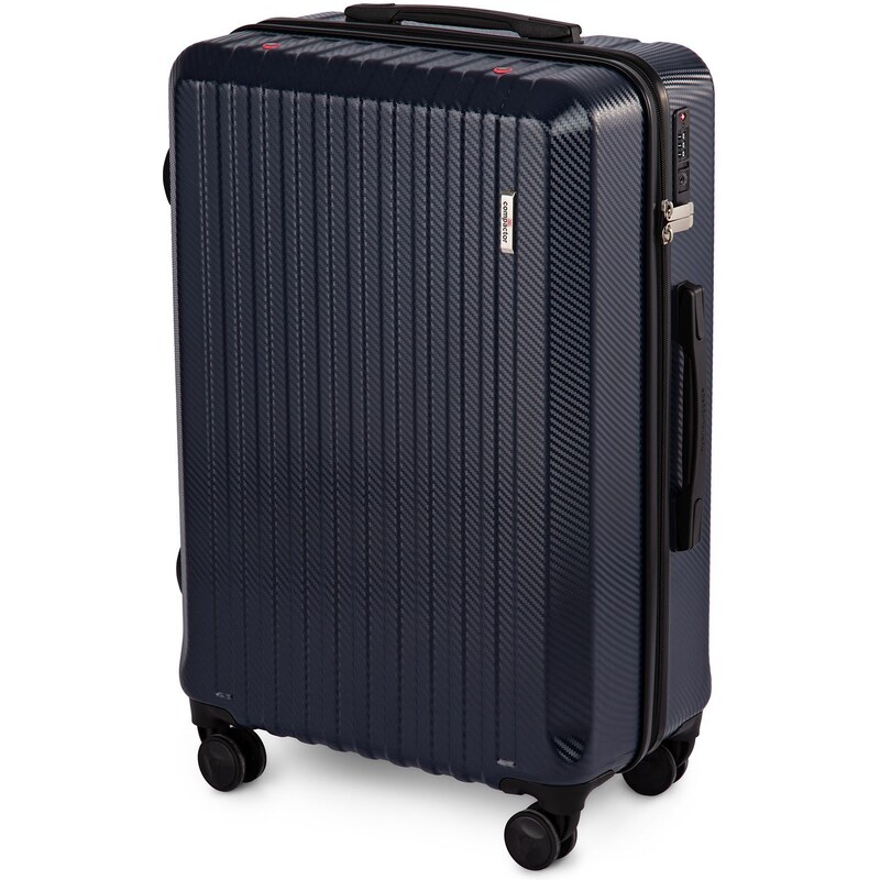 Cestovní kufr Compactor Hybrid Luggage L Vacuum System 46,5 x 26 x 68 cm, tmavě modrý