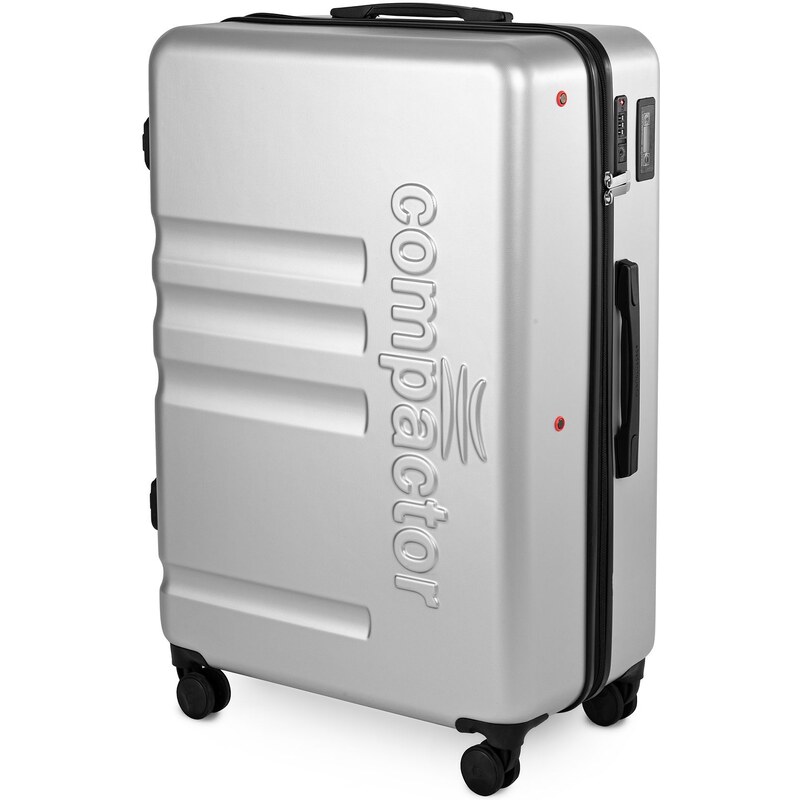 Cestovní kufr Compactor Hybrid Luggage XL Vacuum System 53,5 x 31 x 80 cm, stříbrný