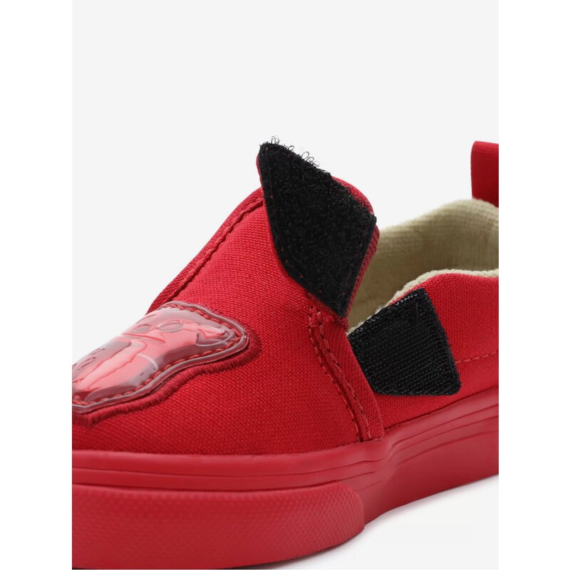 Červené dětské slip on tenisky VANS Slip-On V HARIBO - Kluci