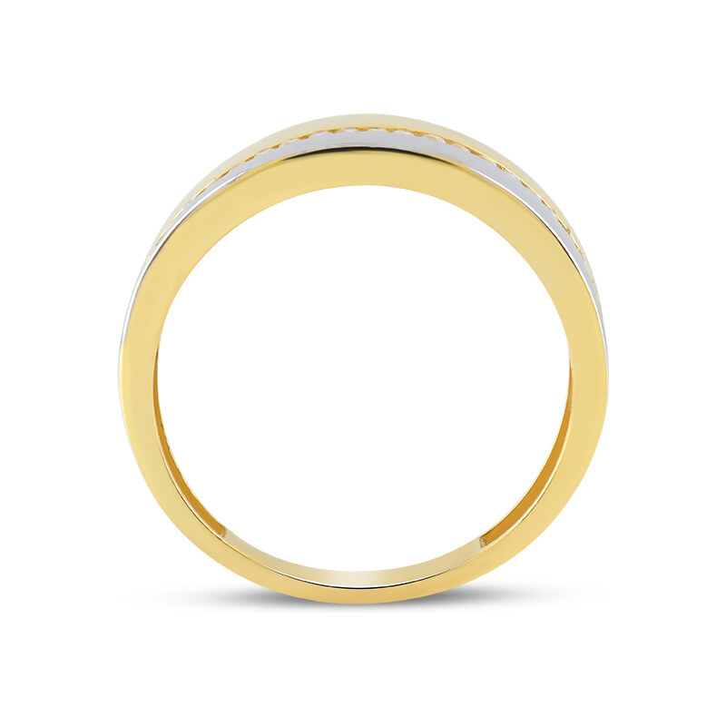 Lillian Vassago Prsten v kombinovaném zlatě se zirkony LLV59-GR006YW