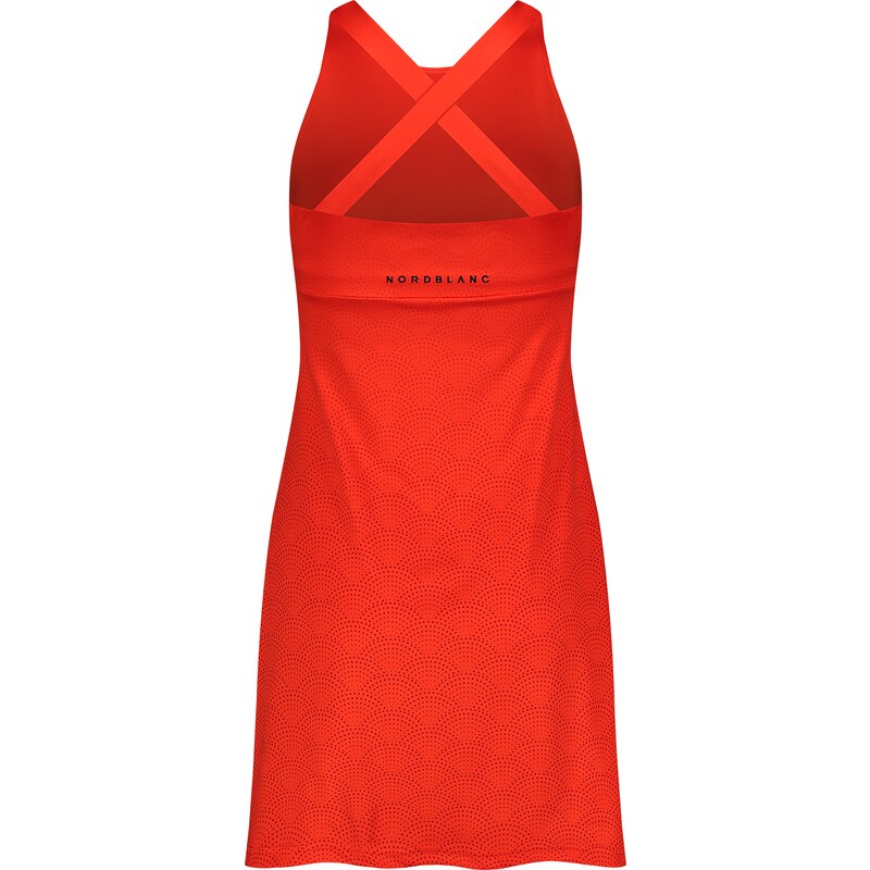Nordblanc Oranžové dámské sportovní šaty CROSSED