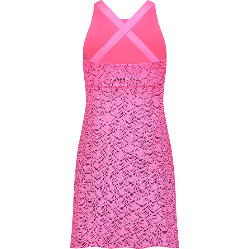 Nordblanc Růžové dámské sportovní šaty CROSSED