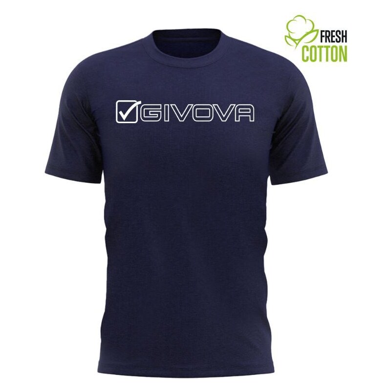 Bavlněné triko GIVOVA Mondo blue 3XL 109626373