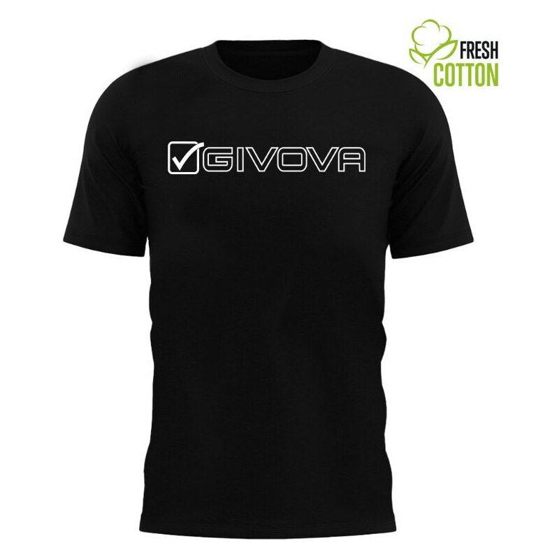 Bavlněné triko GIVOVA Mondo black L 109626374