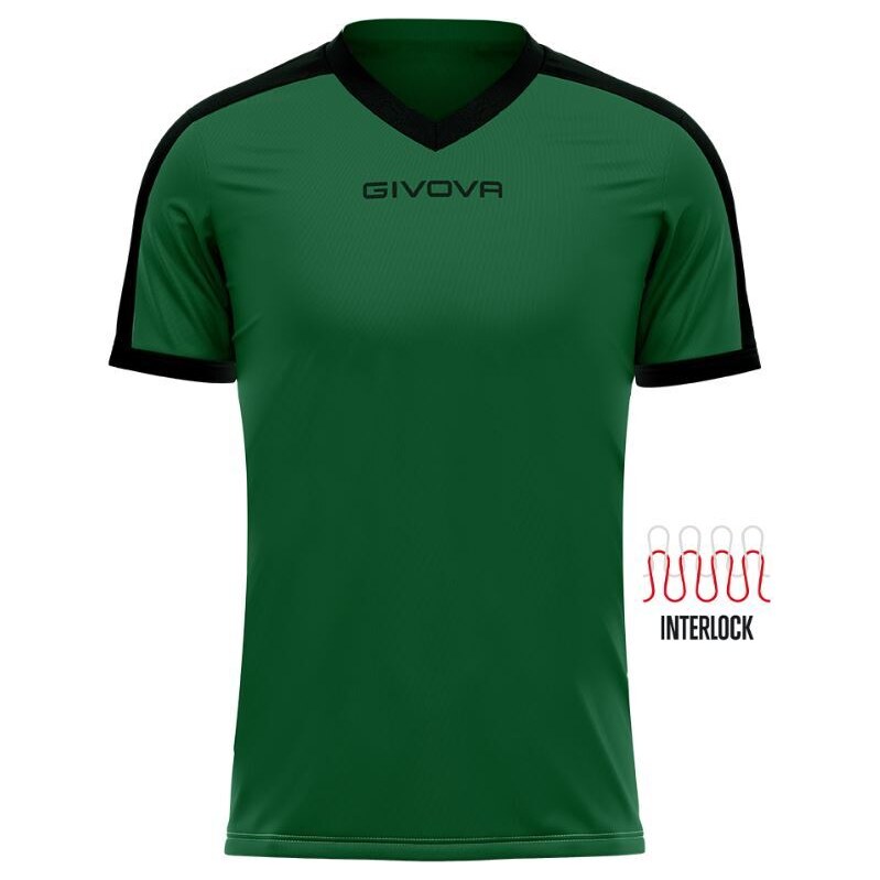 Sportovní triko GIVOVA Revolution green-black 2XL