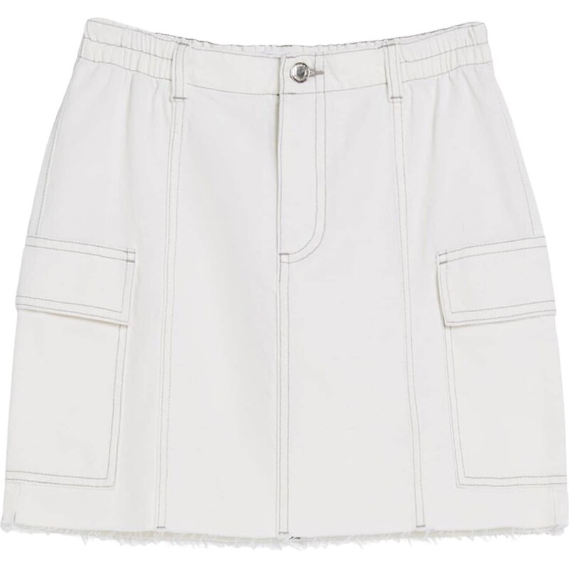 Bershka Sukně bílá 109590541