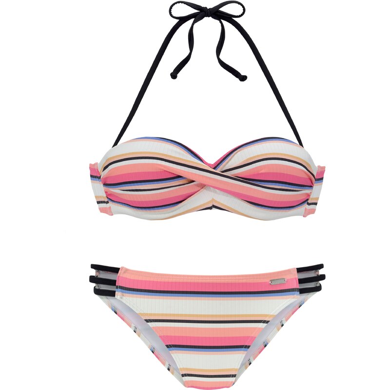 VENICE BEACH Bikiny krémová / oranžová / korálová / černá 92386015
