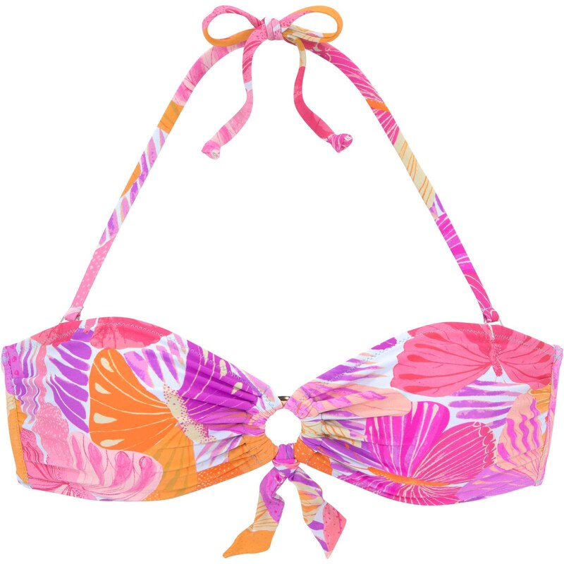 SUNSEEKER Horní díl plavek fialová / oranžová / pink / bílá