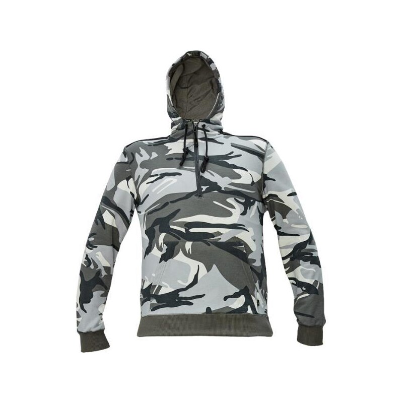 Cerva CRAMBE HOODIE pánská maskáčová mikina kapucí a klokaní kapsou 89401972