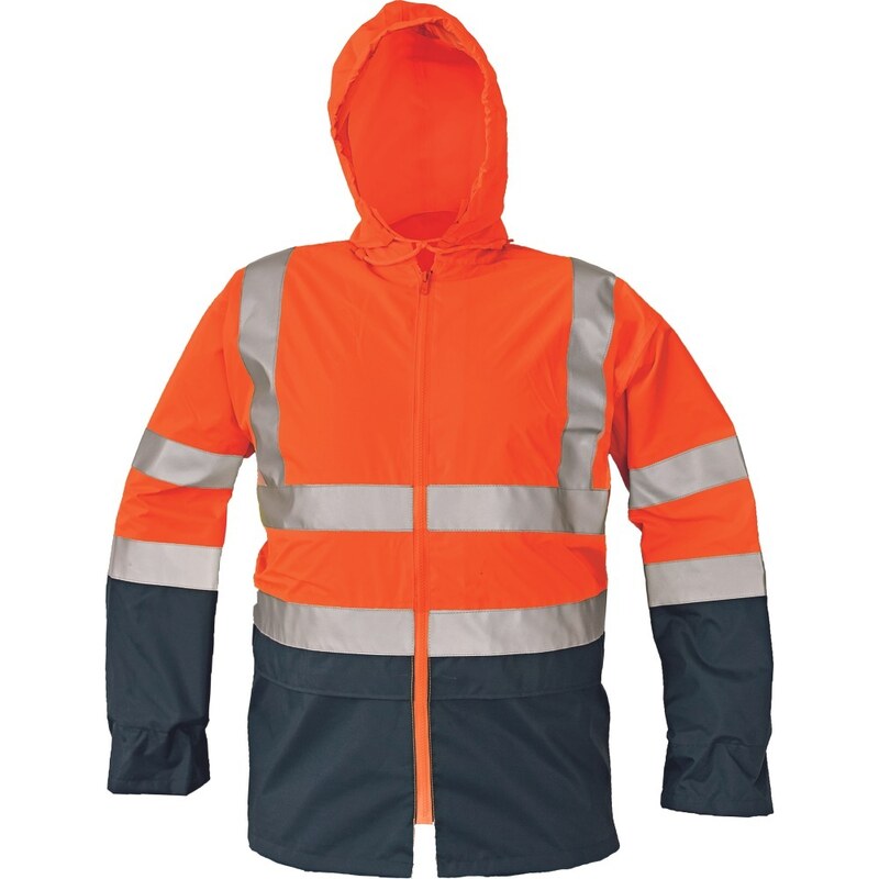 Cerva EPPING pánská nepromokavá bunda HV oranžová/navy 89402456