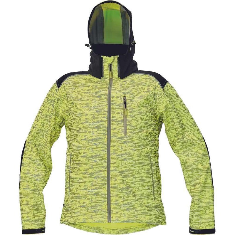 Cerva CXS KNOXFIELD printed softshell žlutá L