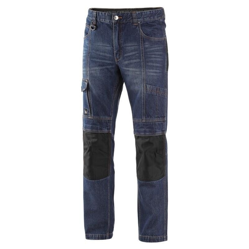 Canis CXS Kalhoty jeans NIMES I pánské modro-černé 46