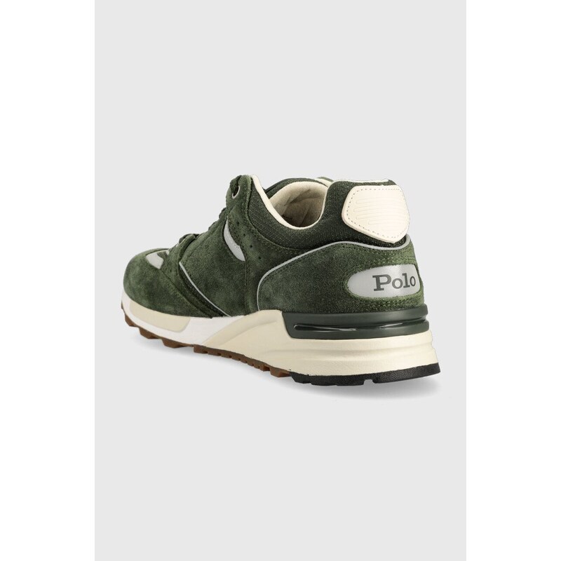 Sneakers boty Polo Ralph Lauren TRACKSTR 200 zelená barva, 809891742003