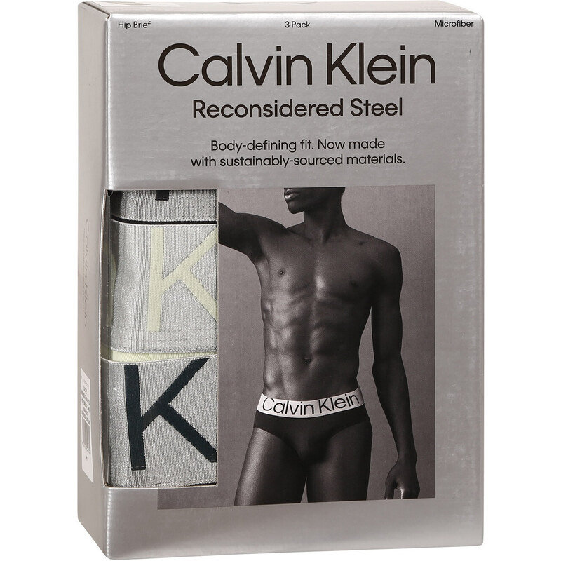 3PACK pánské slipy Calvin Klein vícebarevné (NB3073A-C7U)