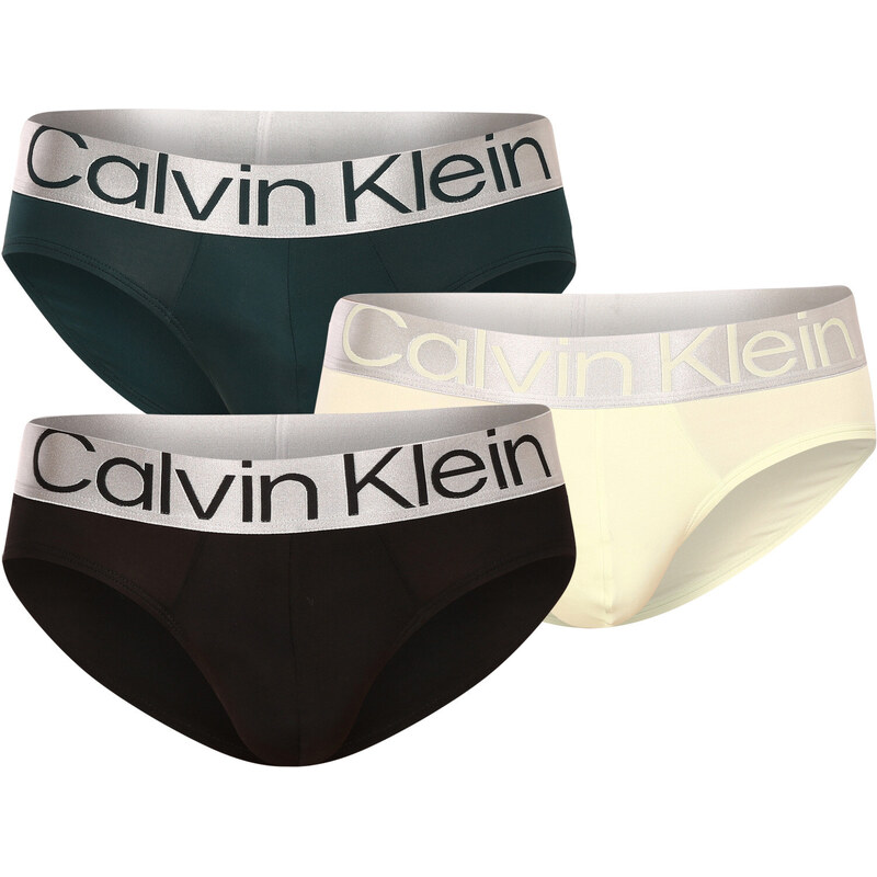 3PACK pánské slipy Calvin Klein vícebarevné (NB3073A-C7U)