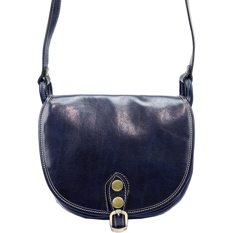 Kožená crossbody kabelka Florence 8863 M modrá 82828470