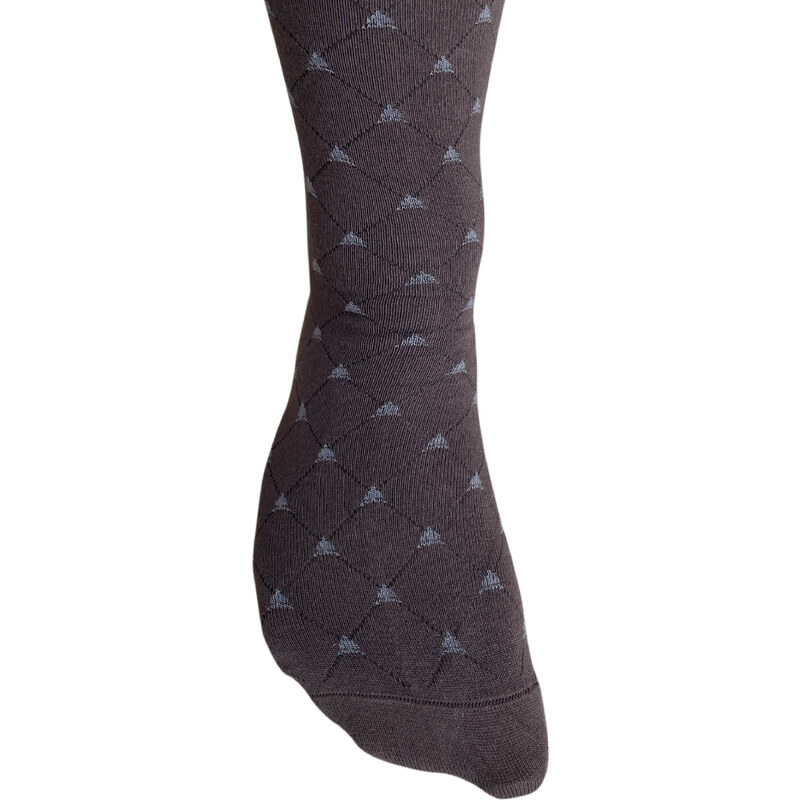 Sada 3 párů bavlněných hnědých ponožek REDFIR