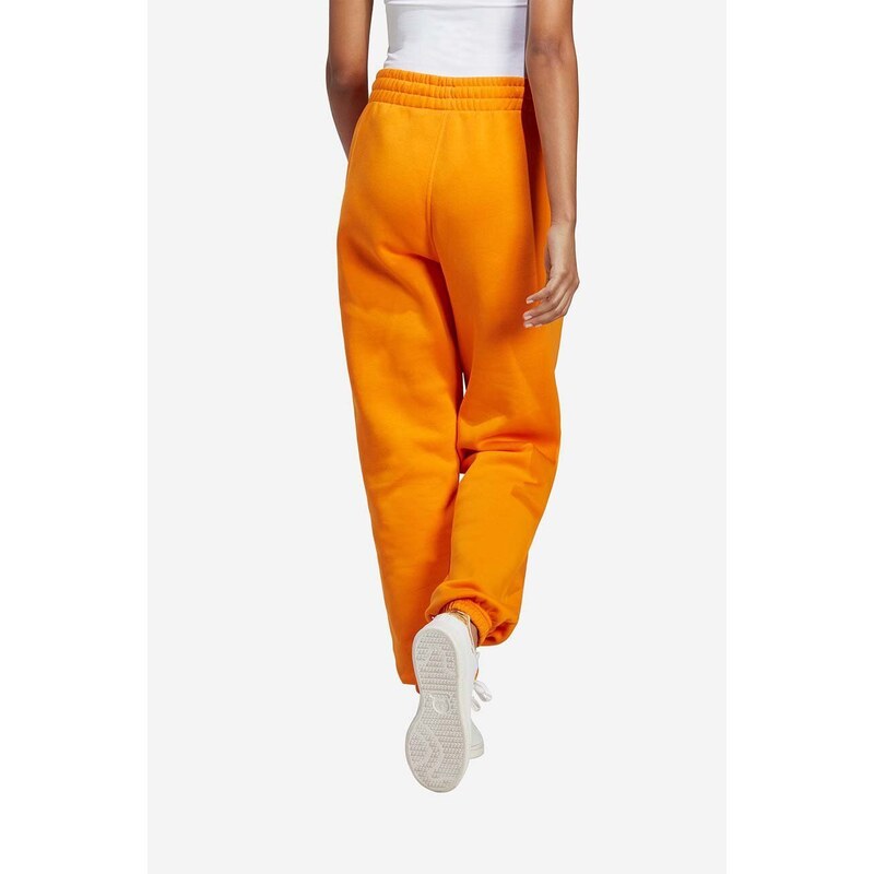 Bavlněné tepláky adidas Originals oranžová barva, IK7689