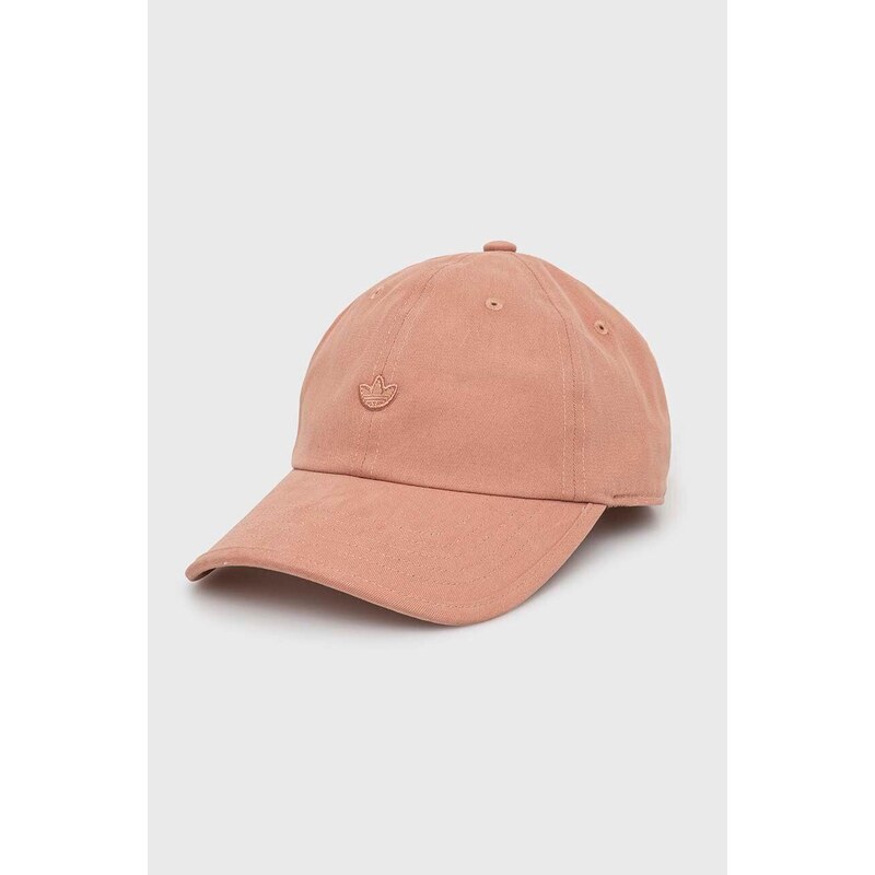 Bavlněná baseballová čepice adidas Originals oranžová barva, IC3032-CLAST