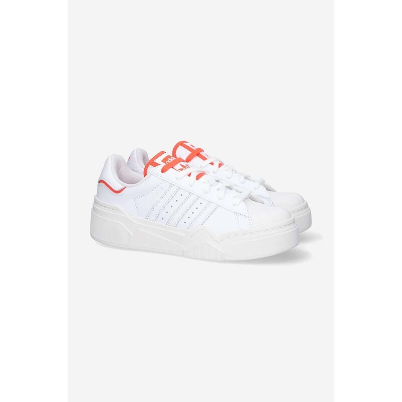 Kožené sneakers boty adidas Originals Superstar Bonega 2B bílá barva